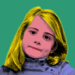 Dana (andyWarhol) Groen blauw